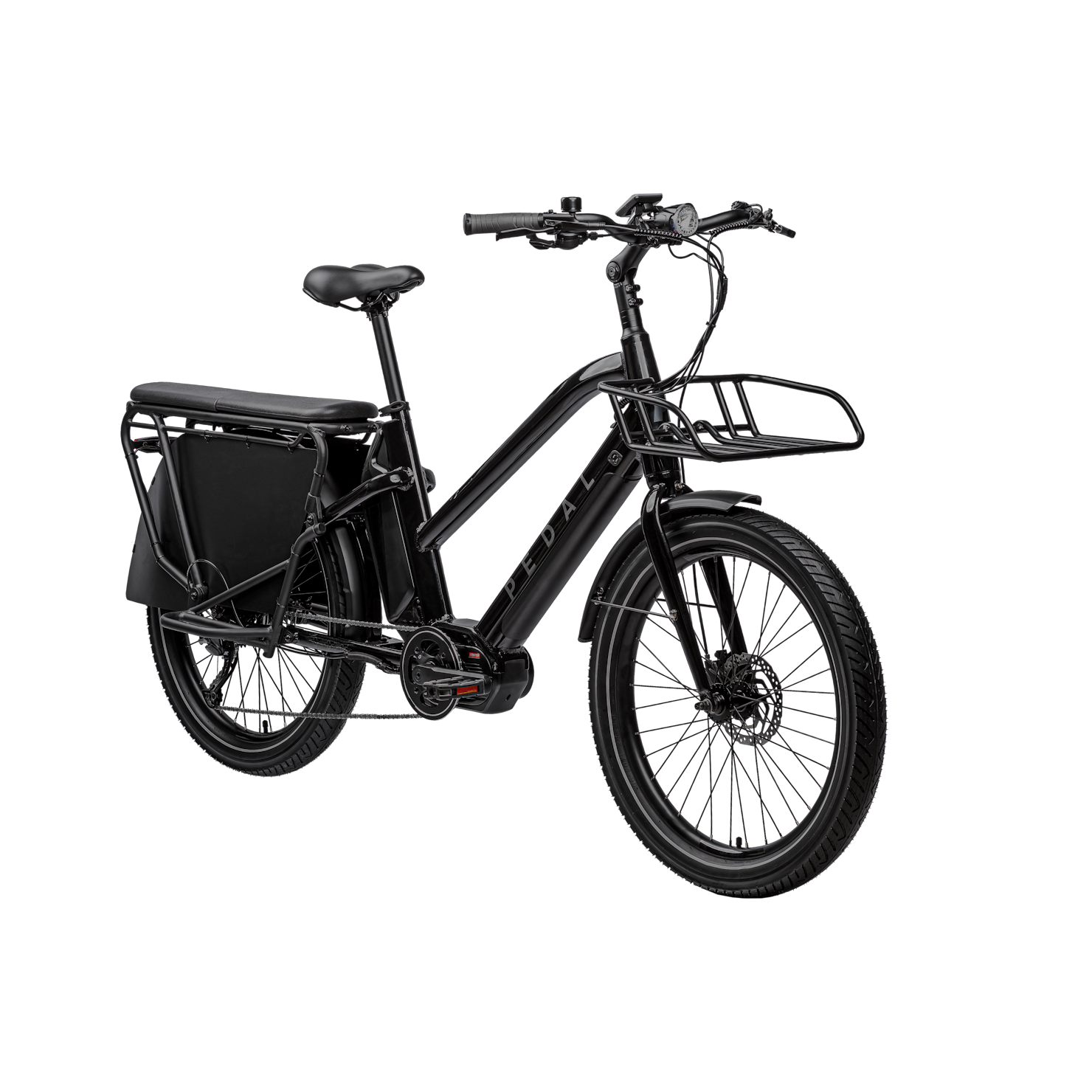 Pedal Packer Electric Cargo Bike Black