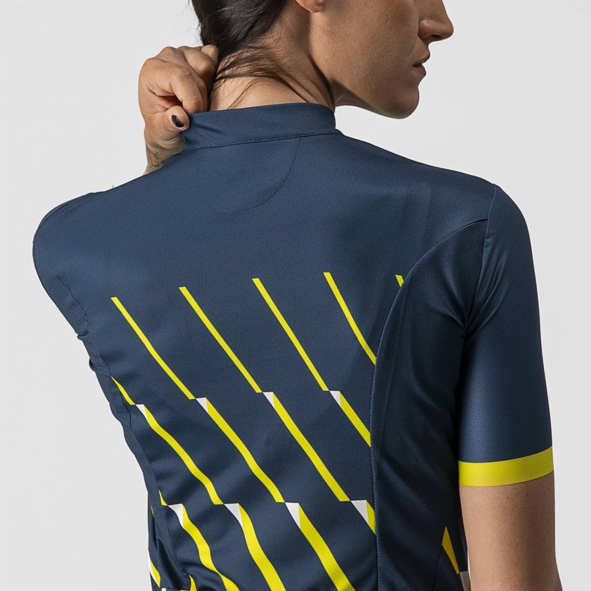 Castelli Pendio Women's Jersey Moonlit Ocean/Sulphur