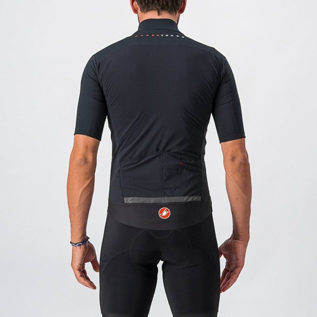 Castelli Perfetto Rosso Corsa Light Jersey Light Black