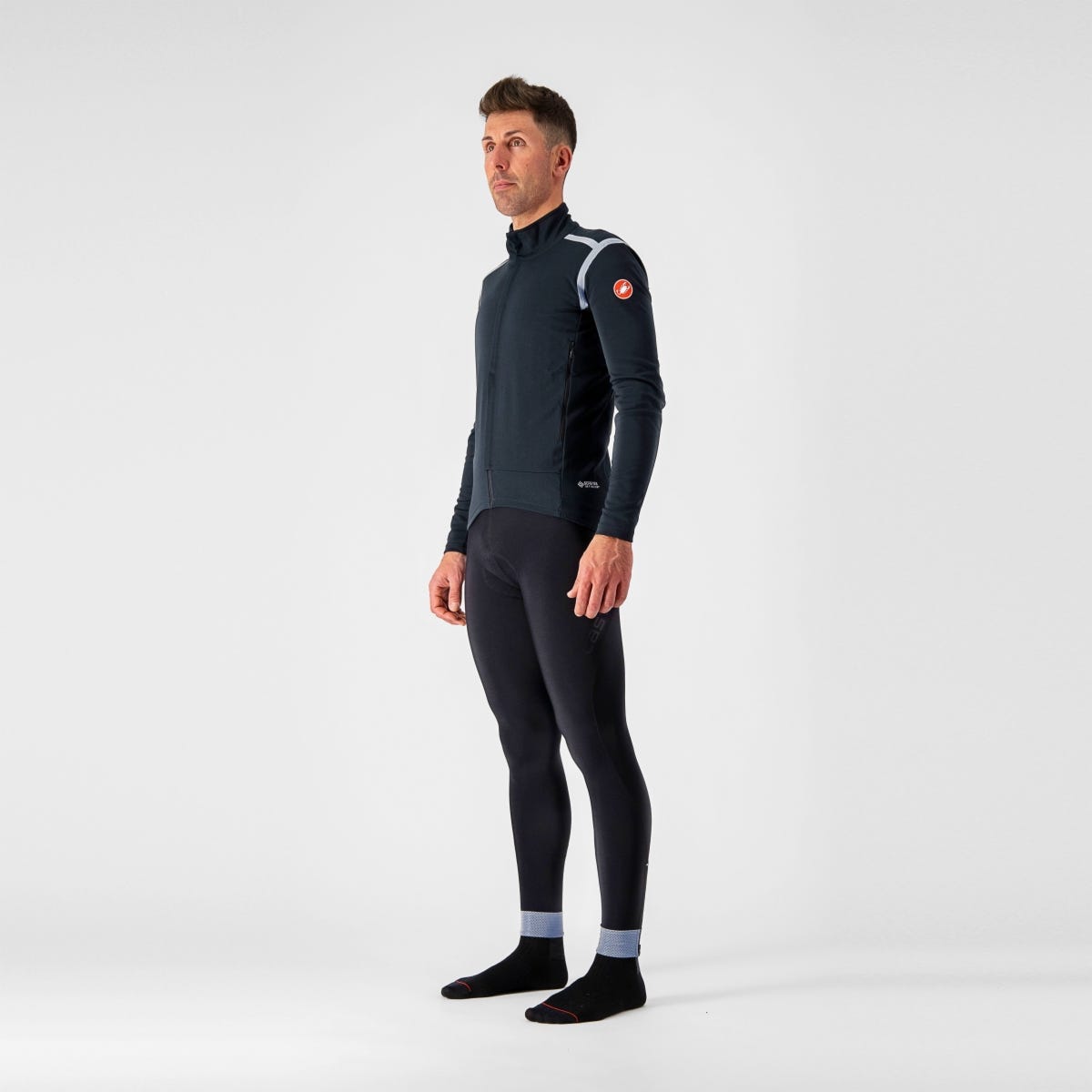 Castelli Perfetto Rosso Corsa LS Jersey Light Black