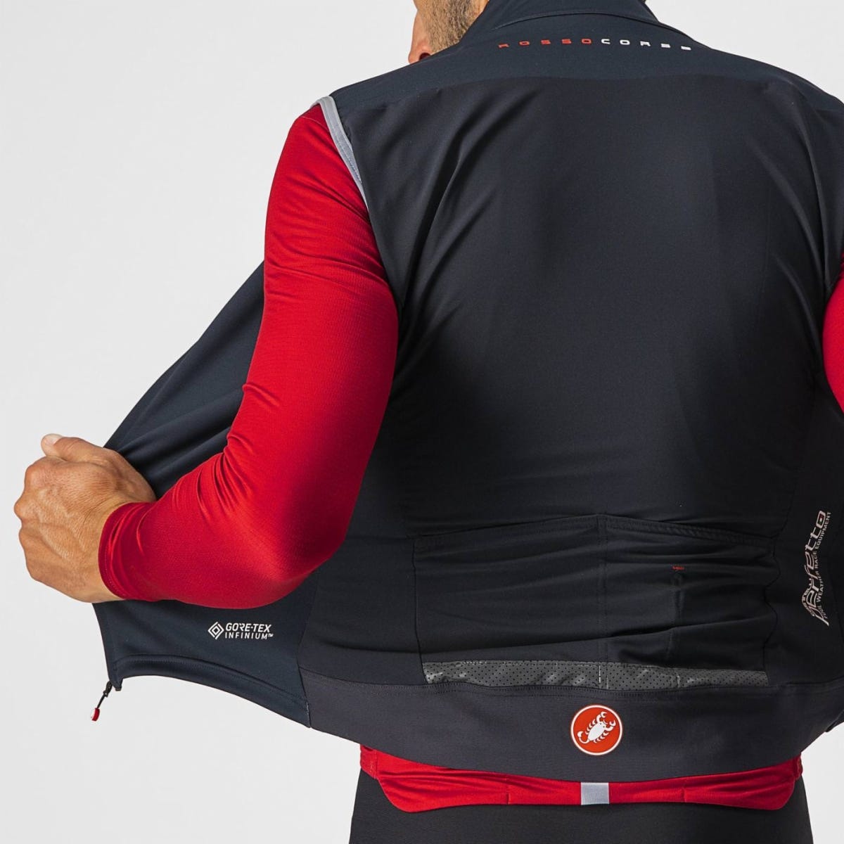 Castelli Perfetto Rossa Corsa Men's Vest Light Black