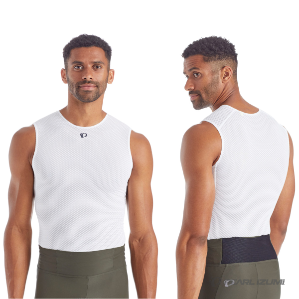 Pearl Izumi Transfer Mesh Sleeveless Baselayer White