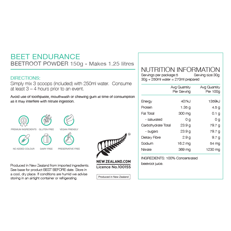 PURE Beetroot Endurance Powder 150g