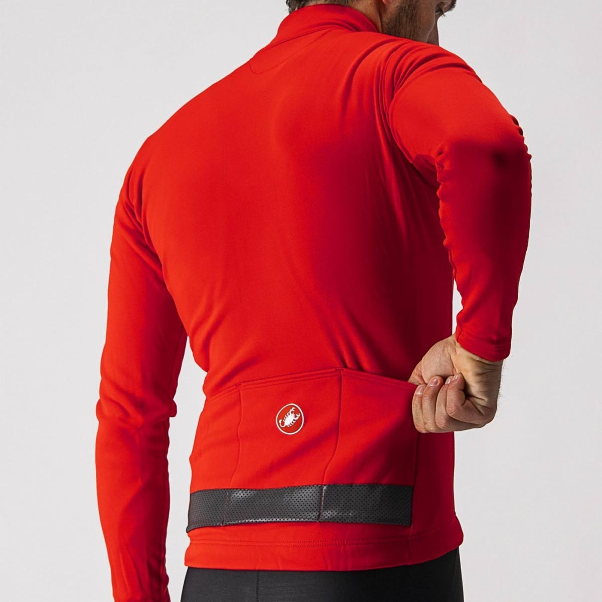 Castelli Puro 3 LS Jersey Red/Black Reflex