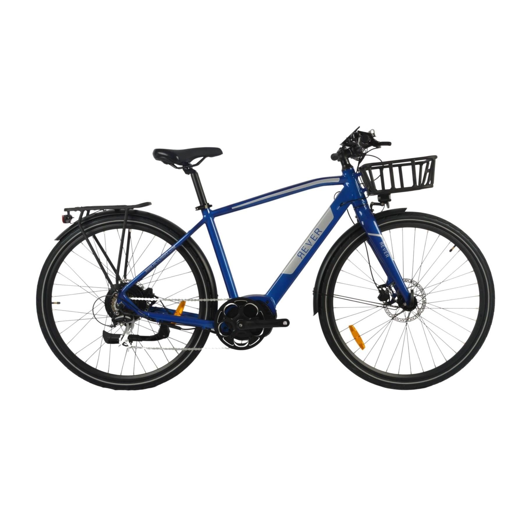Rever Urban Mens Electric Bike Blue