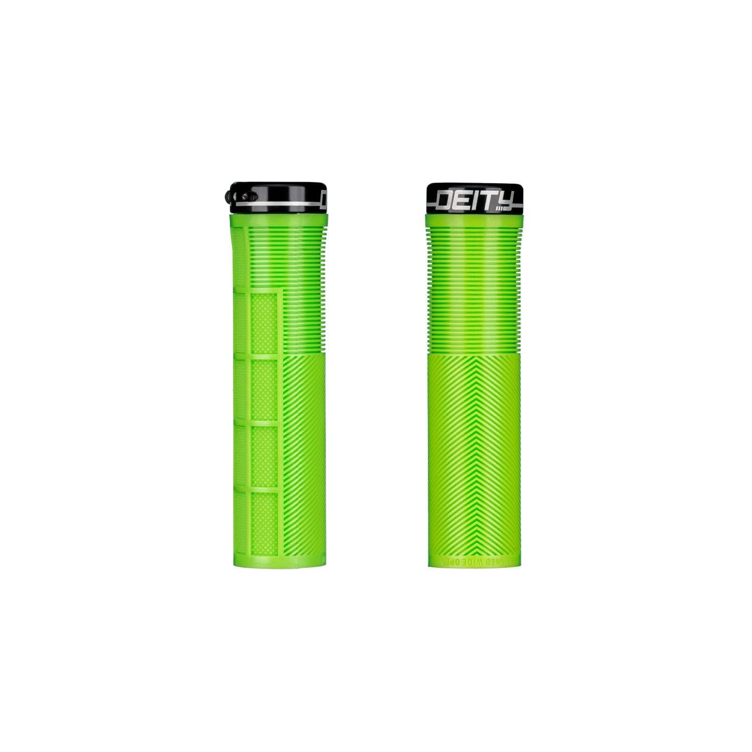 Deity Knuckleduster Lock On Grips Green
