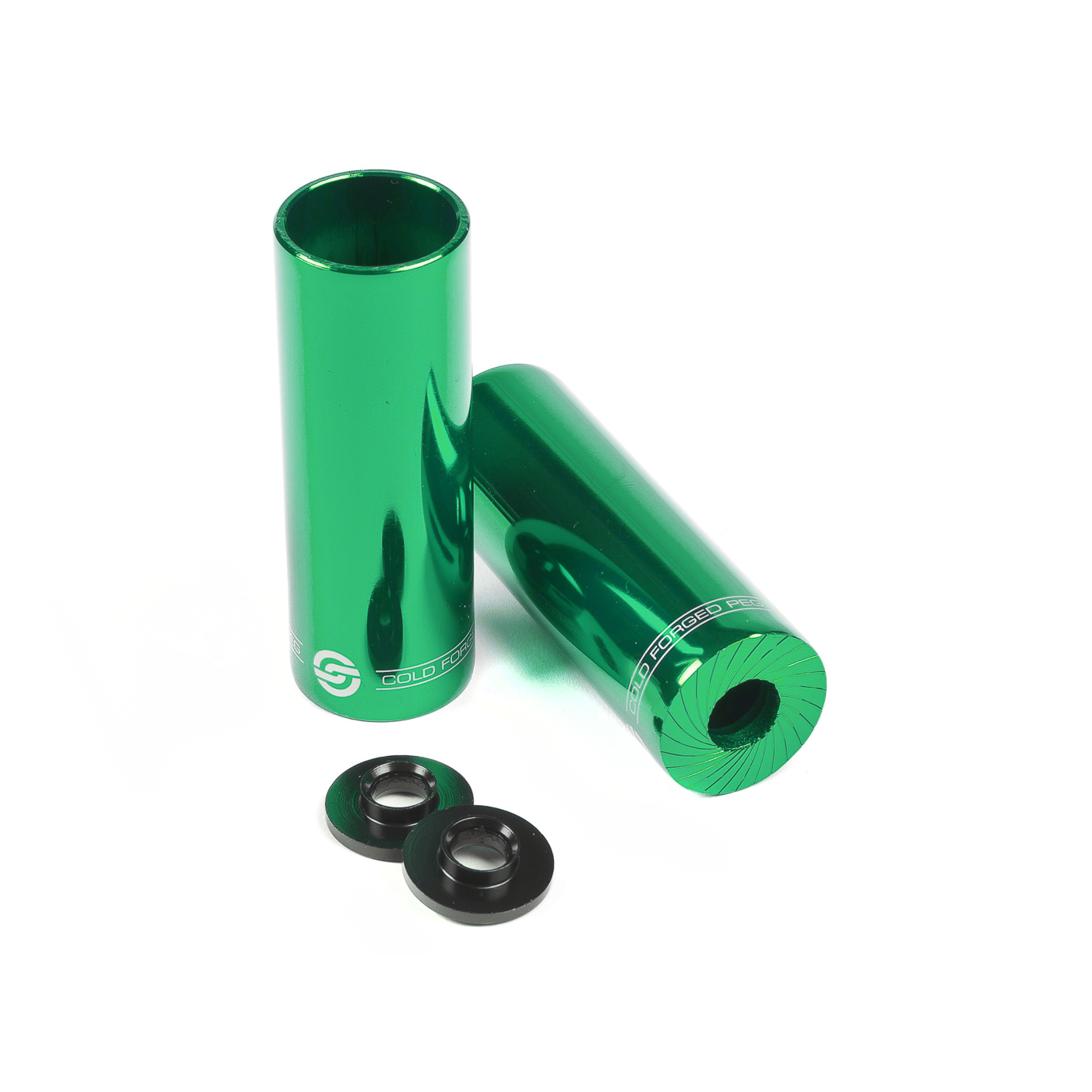 Salt Am Steel BMX Pegs Green