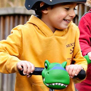 Scootaheadz Green Dino Scooter Accessory
