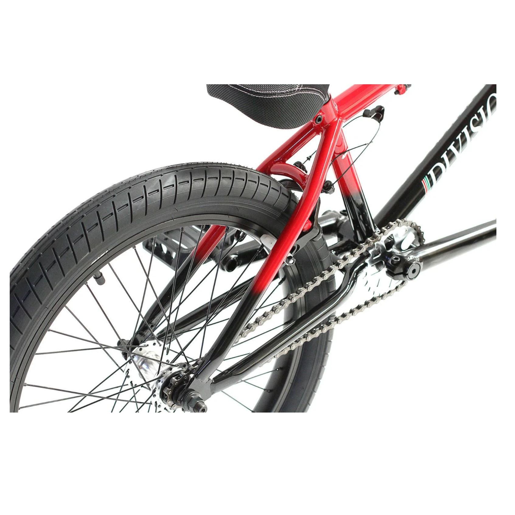 Division Brookside 20 BMX Bike Black/Red Fade