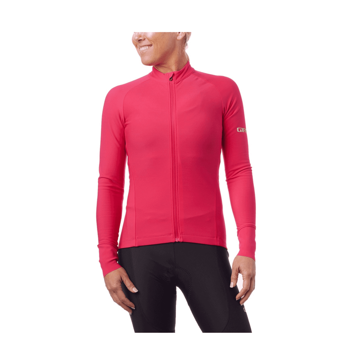 Giro Chrono Thermal Women's Long Sleeve Jersey Pink