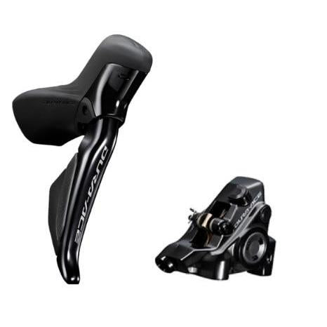 Shimano DURA-ACE R9270 Di2 Right Hydraulic Disc Brake Dual Control Lever 2x12-speed w/ BR-R9270 Hydraulic Disc Brake Caliper