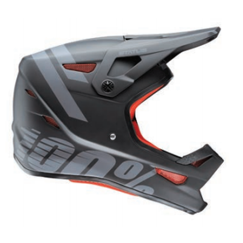 100% Status Full Face Youth Helmet Black Meteor