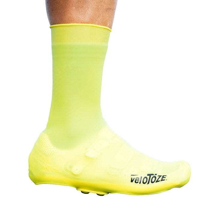 VelotToze Tall Silicone Shoe Covers With Snaps Vizi Yellow