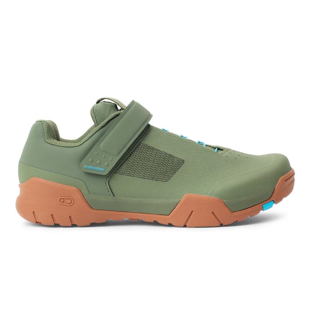 Crankbrothers Mallet E Speedlace Clip-In MTB Shoes Green/Gum