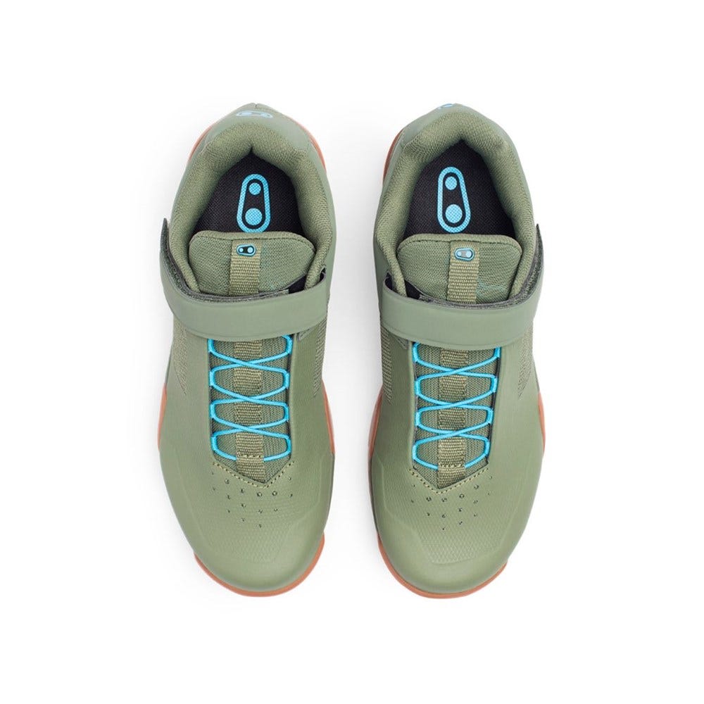 Crankbrothers Mallet E Speedlace Clip-In MTB Shoes Green/Gum