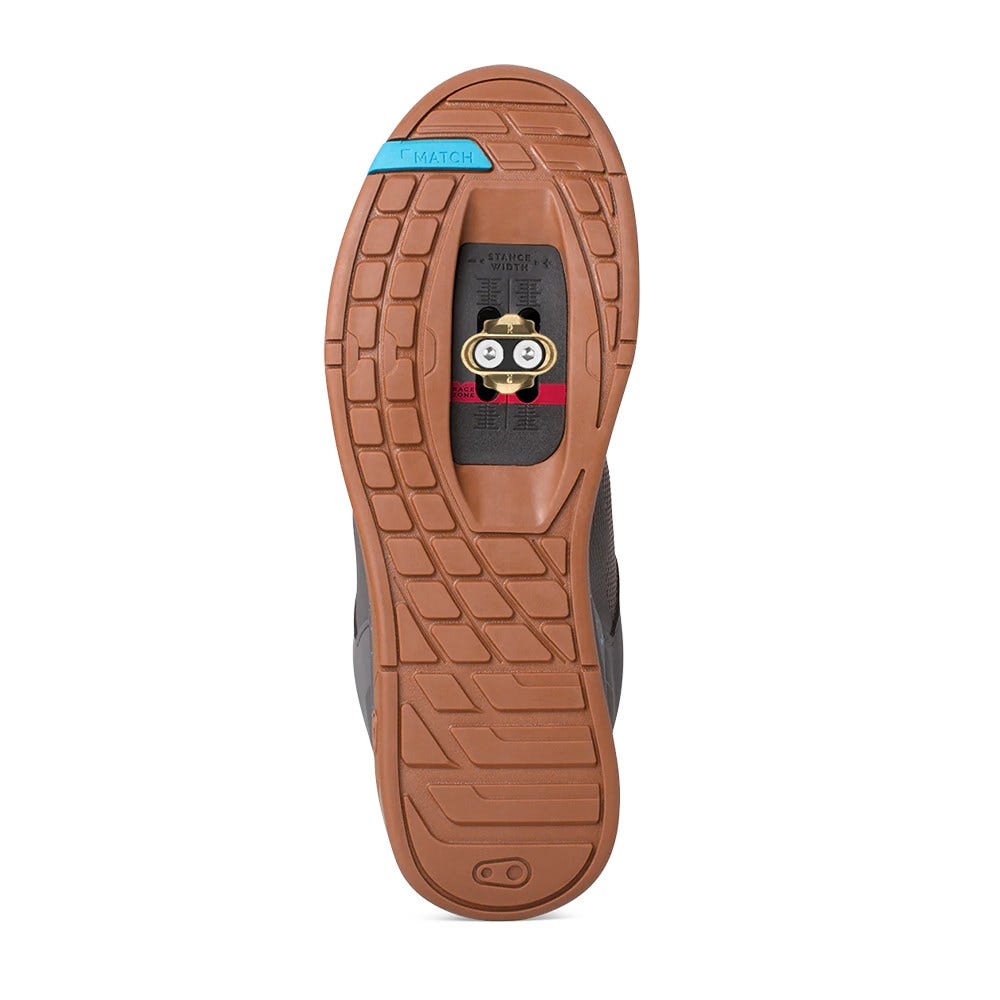 Crankbrothers Mallet Lace Clip-In MTB Shoes Grey/Blue Splatter