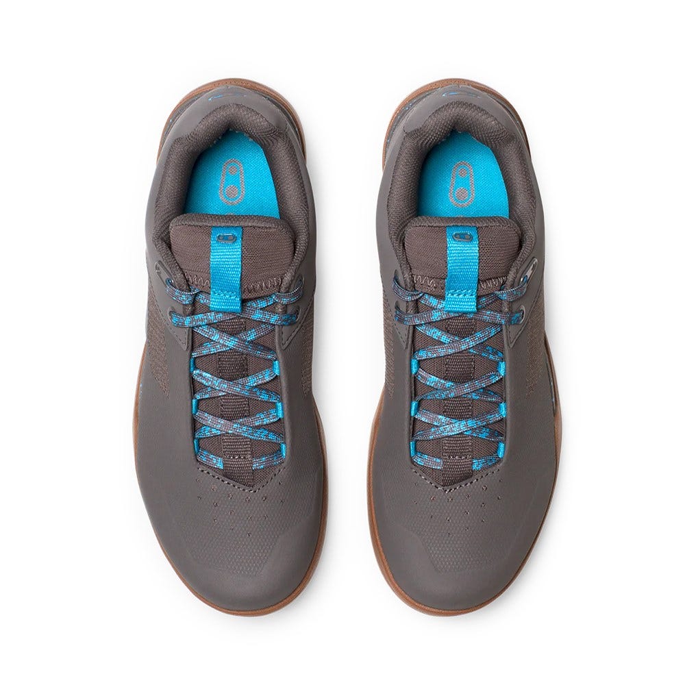 Crankbrothers Mallet Lace Clip-In MTB Shoes Grey/Blue Splatter