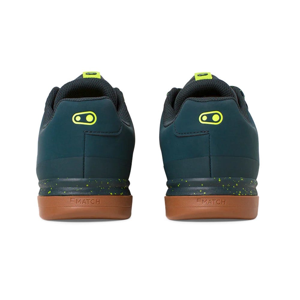 Crankbrothers Mallet Lace Clip-In MTB Shoes Petrol/Lime Splatter