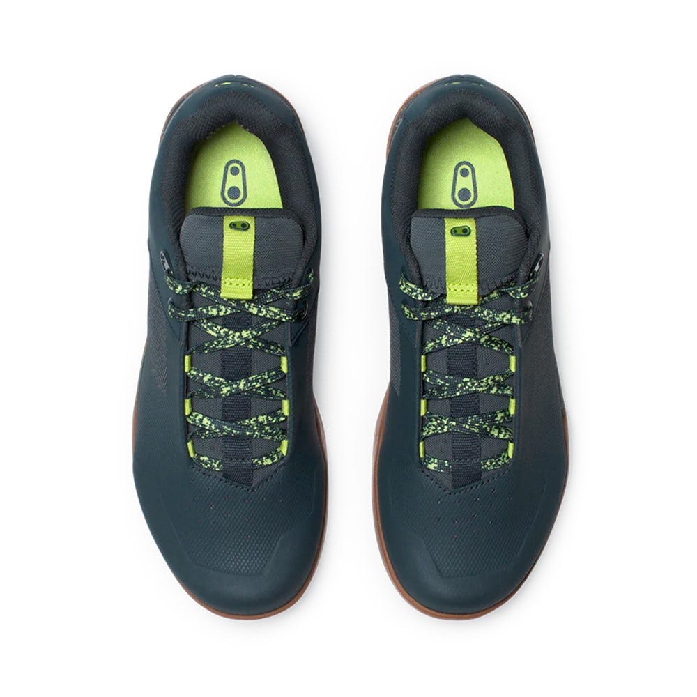 Crankbrothers Mallet Lace Clip-In MTB Shoes Petrol/Lime Splatter