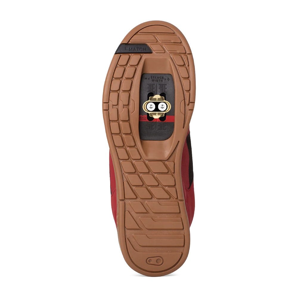 Crankbrothers Mallet Lace Clip-In MTB Shoes Red/Pump For Peace