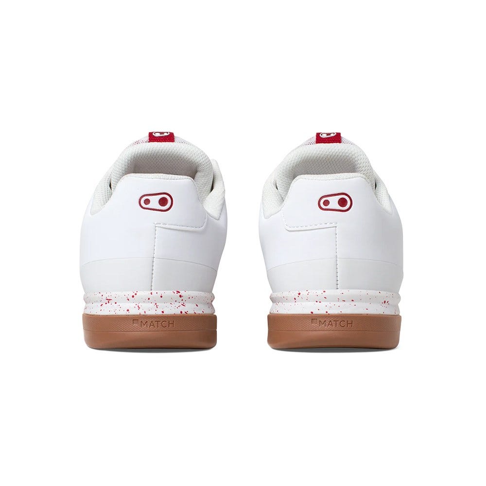 Crankbrothers Stamp Lace Flat MTB Shoes White/Red Splatter