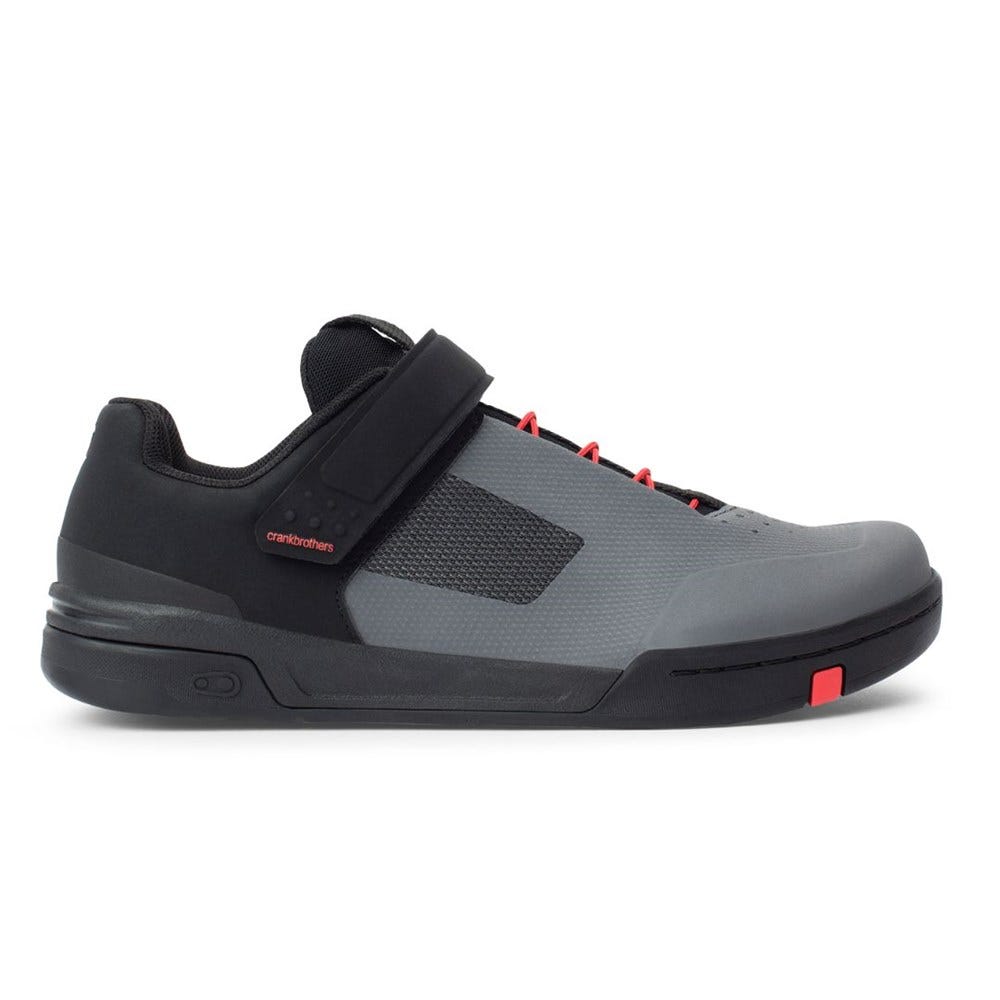 Crankbrothers Stamp Speedlace MTB Flat Pedal Shoes Grey/Red