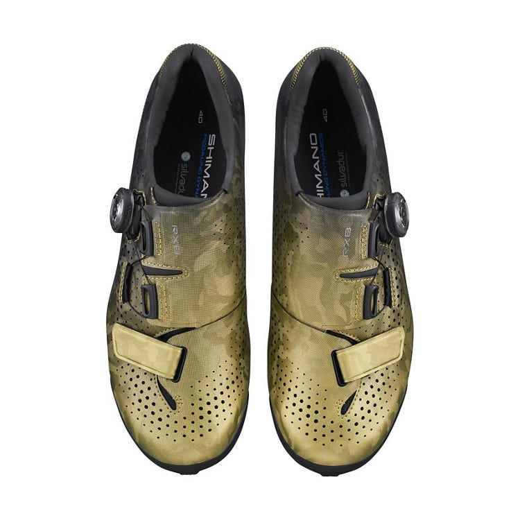 Shimano RX800 Women's Gravel Shoes Gold Camo