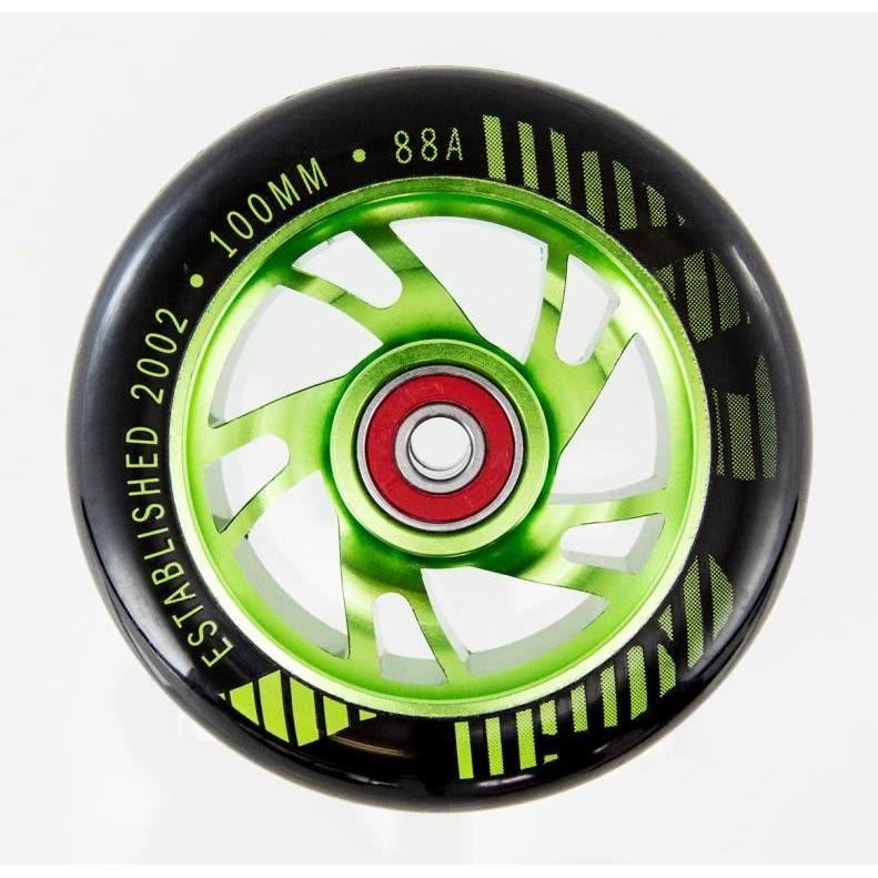 MGP 100mm Aero Core Scooter Wheel Green