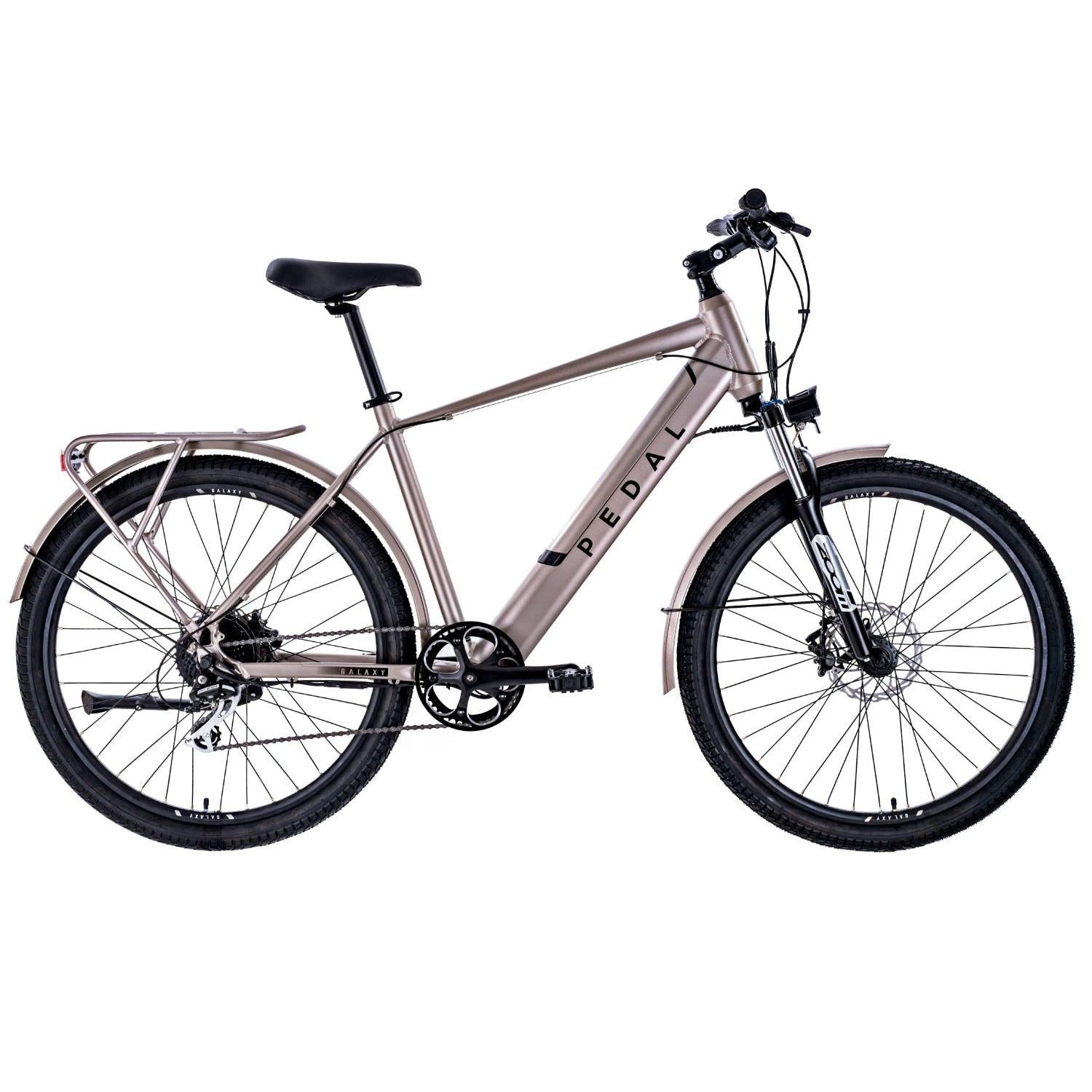 Pedal Galaxy Electric Hybrid Bike Silver
