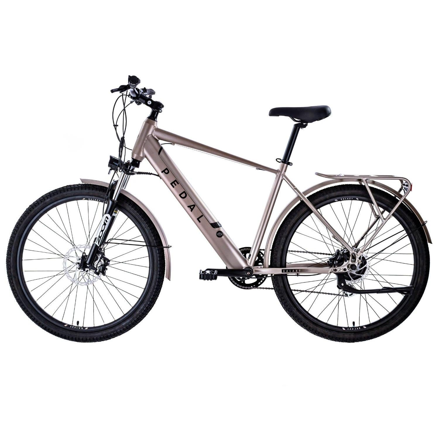 Pedal Galaxy Electric Hybrid Bike Silver