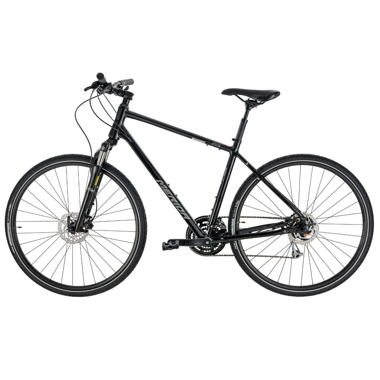 MERIDA CROSSWAY100 700C アルミ 21速 460mm 黒 Merida Crossway 100 Hybrid Bike Black/Silver – 99 Bikes