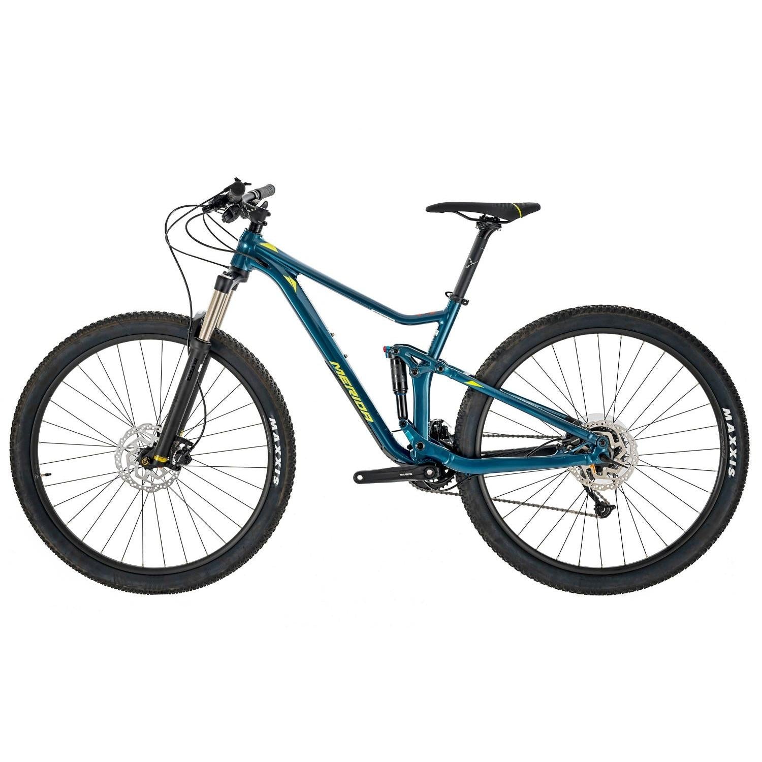 Merida One-Twenty RC 300 Dual Suspension Mountain Bike Teal-Blue/Lime