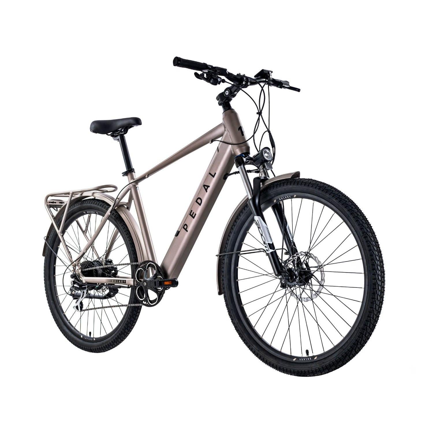 Pedal Galaxy Electric Hybrid Bike Silver