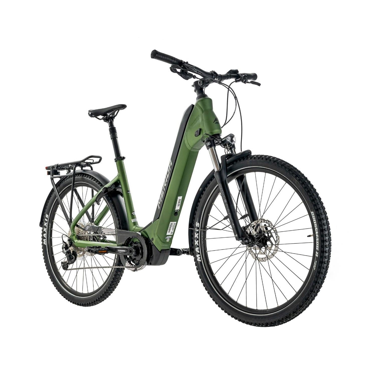 Merida eSpresso CC 400 EQ 630Wh Electric Hybrid Bike Matt Fog Green/Bl – 99 Bikes