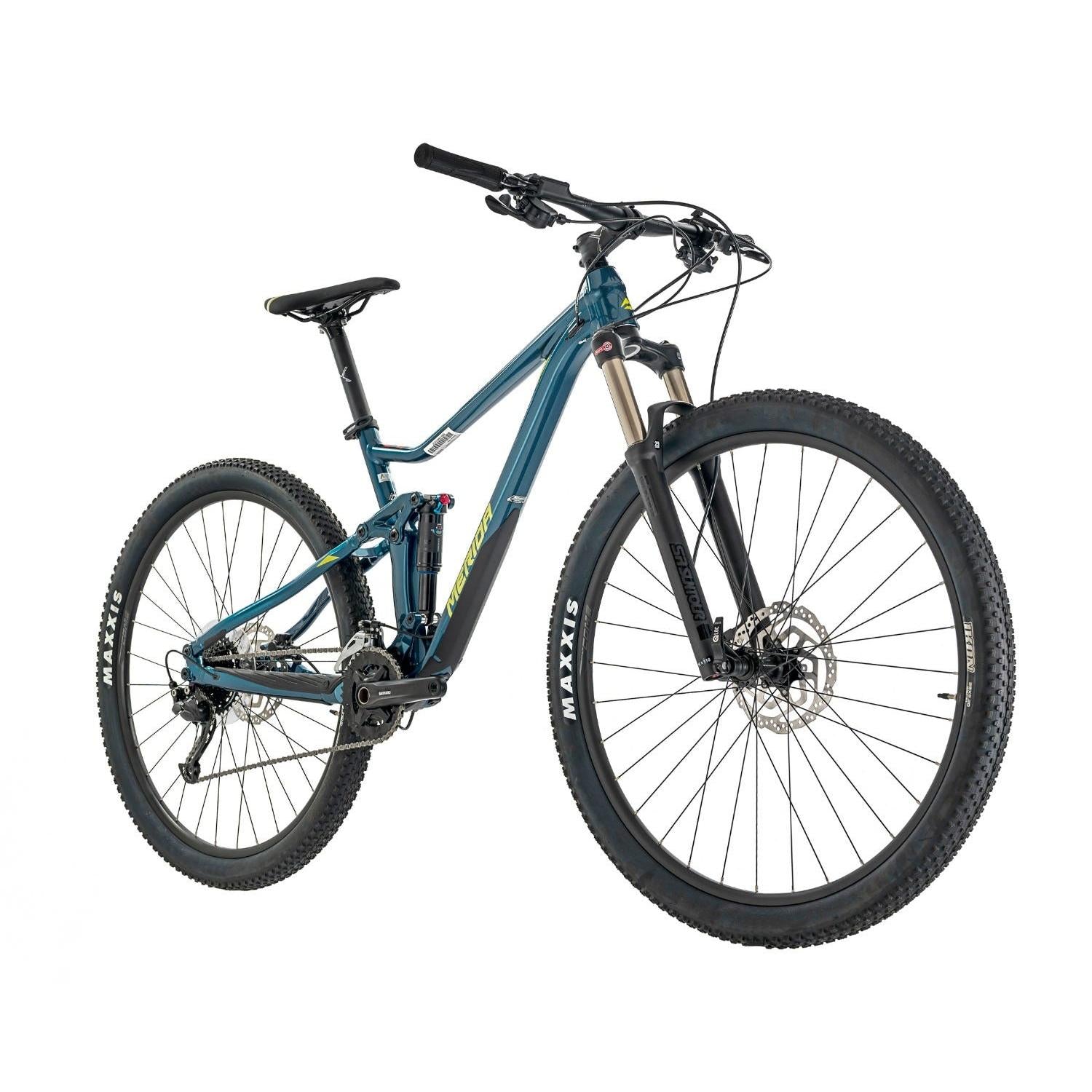 Merida One-Twenty RC 300 Dual Suspension Mountain Bike Teal-Blue/Lime