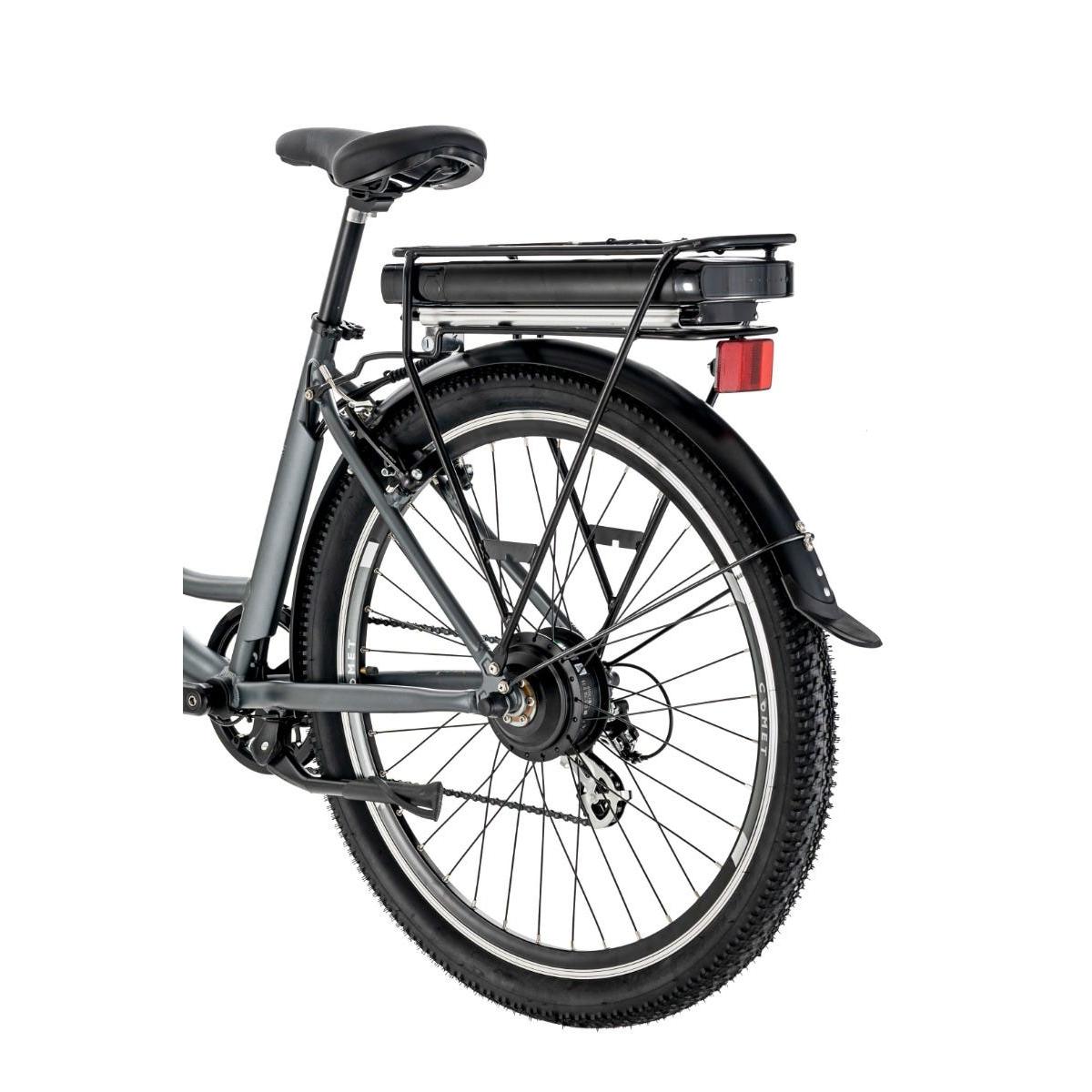 Pedal Comet Step Through 27.5'' Electric Cruiser Bike Lunar Grey