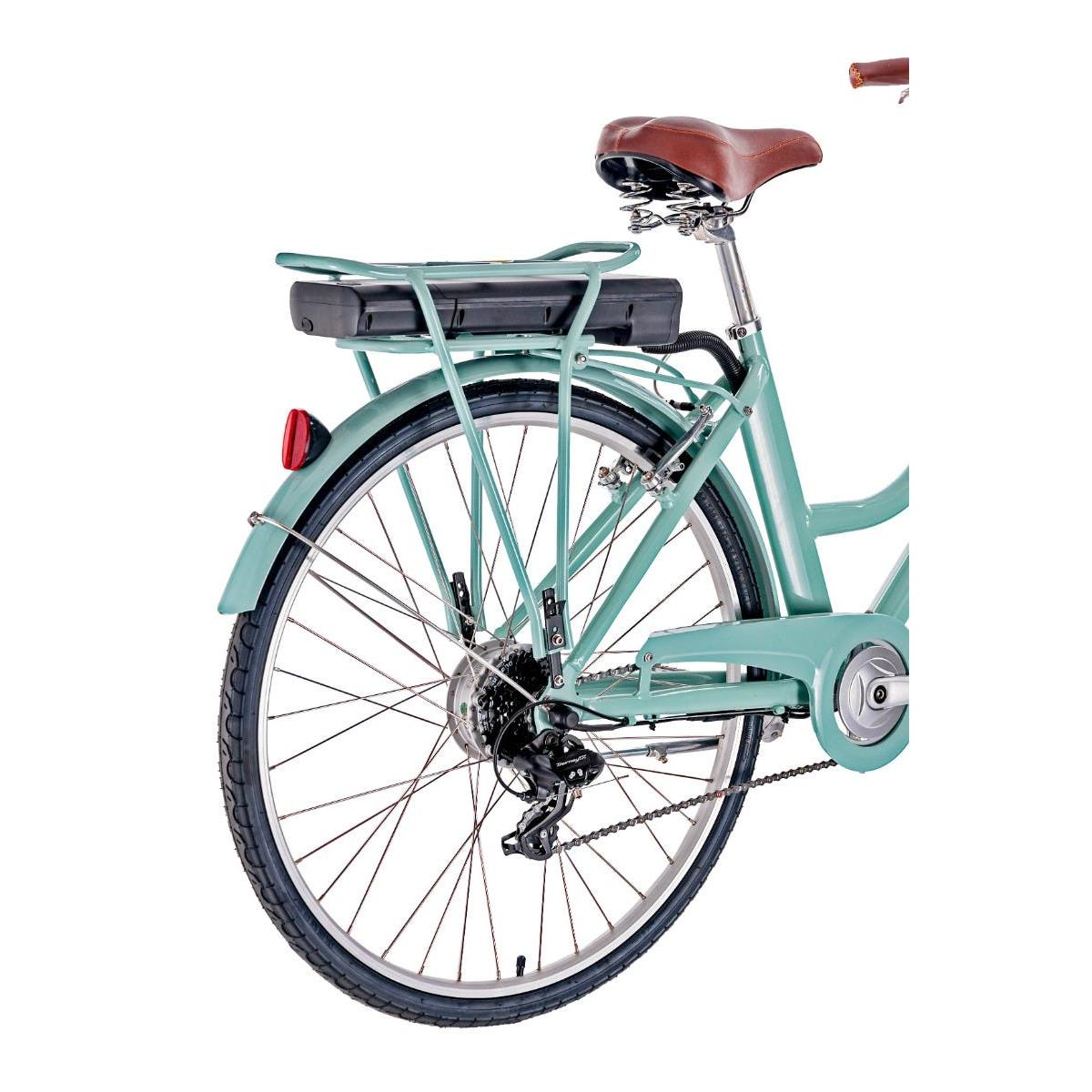 Pedal Uptown ELC Electric Vintage Cruiser Bike Sage/Black
