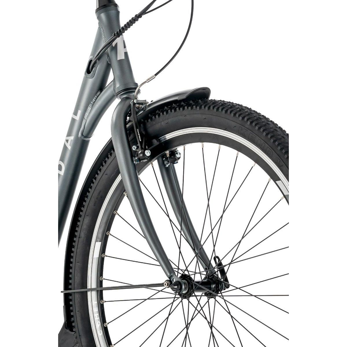 Pedal Comet Step Through 27.5'' Electric Cruiser Bike Lunar Grey