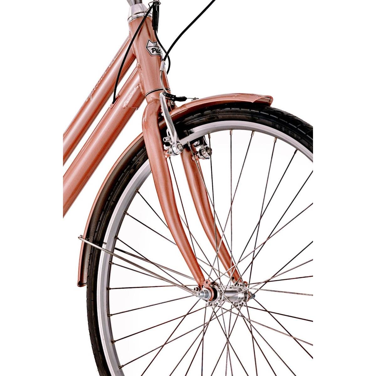Pedal Uptown ELC Electric Vintage Cruiser Bike WSM Rose Gold/Black
