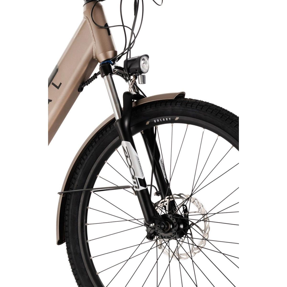 Pedal Galaxy Step Through Electric Hybrid Bike Silver
