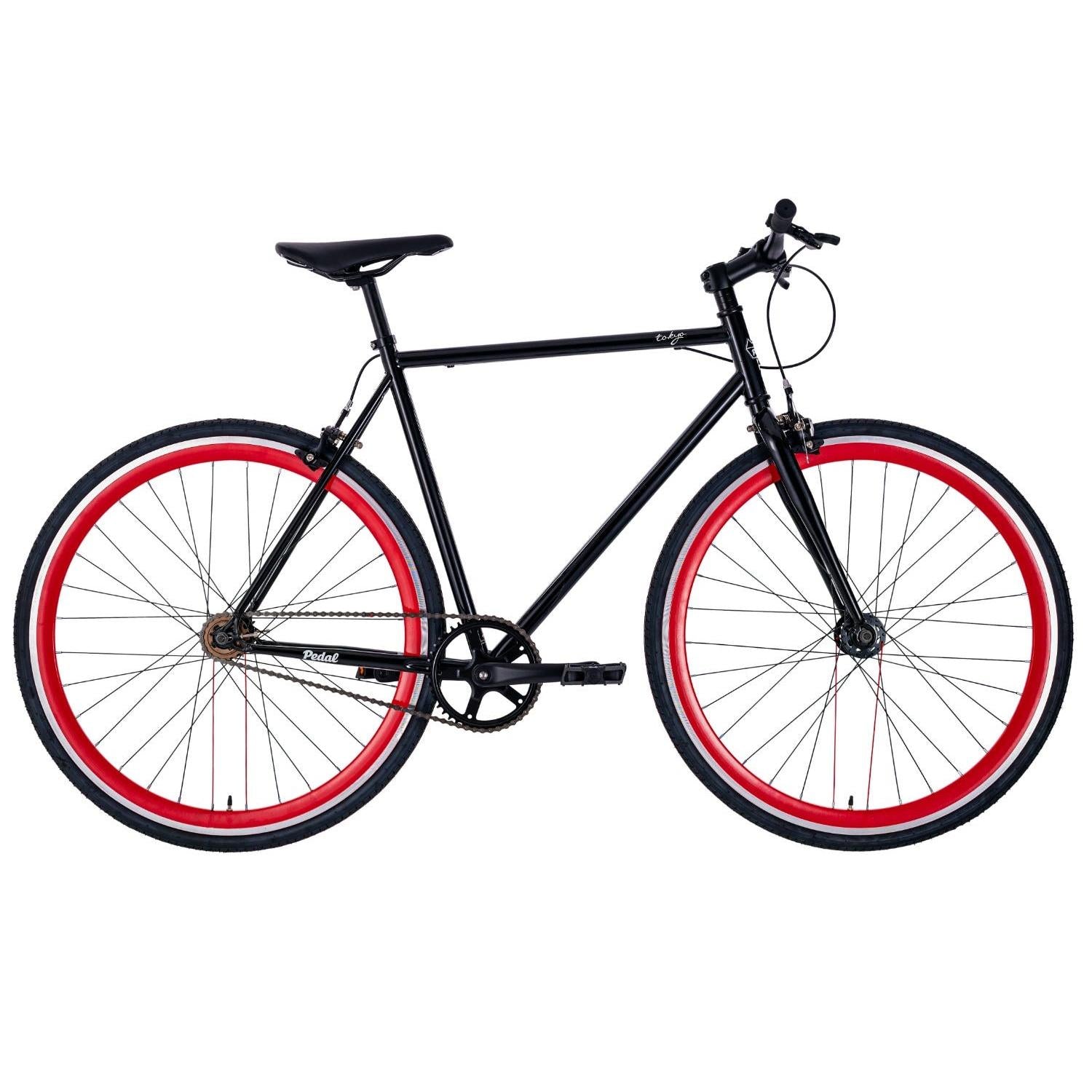 Pedal Messenger Tokyo Fixie Bike Black