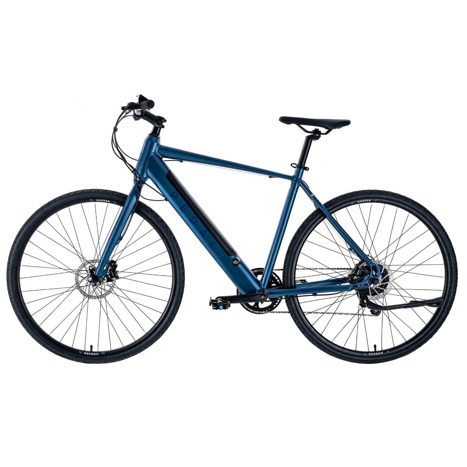 Pedal Dodger Electric Flat Bar Road Bike Blue