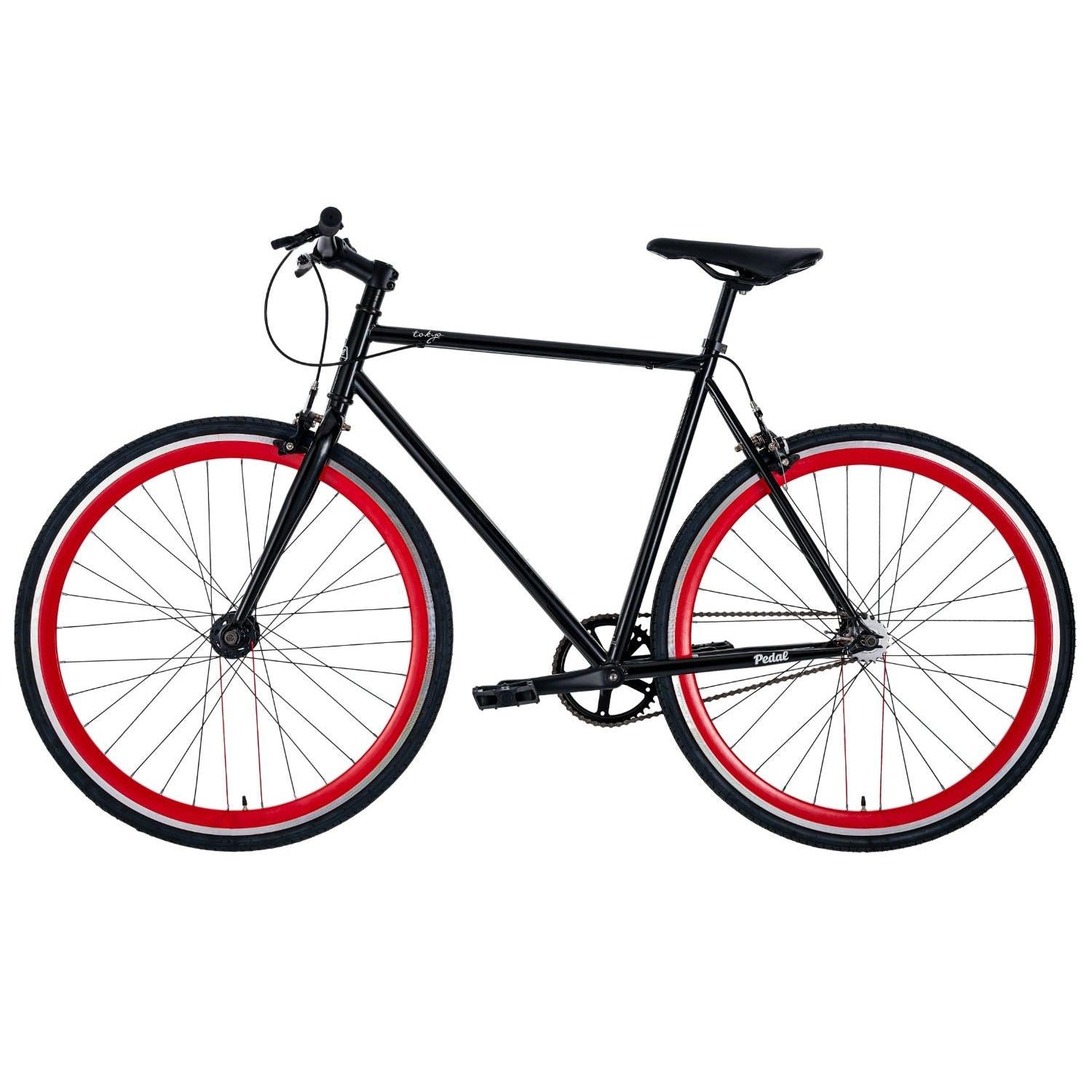 Pedal Messenger Tokyo Fixie Bike Black