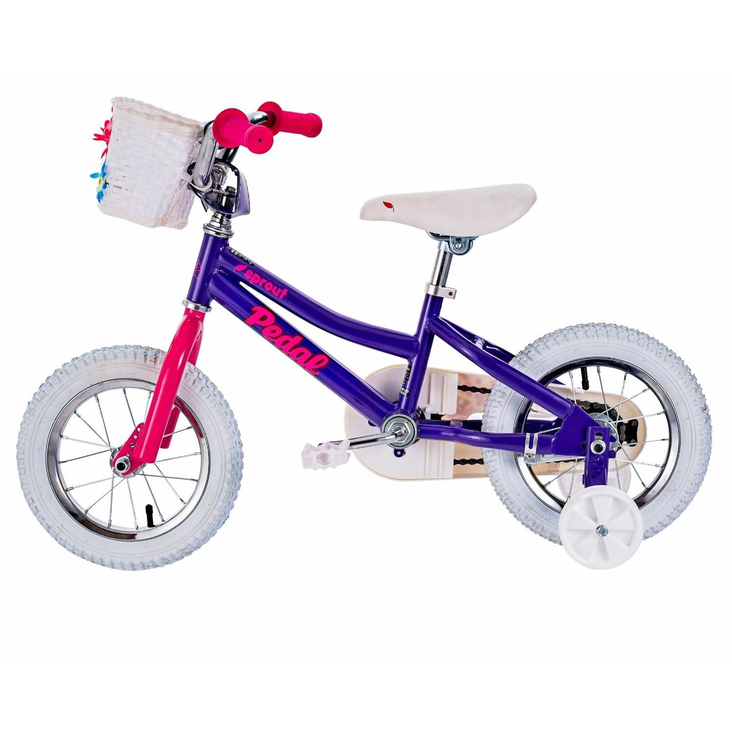 Pedal Sprout Steel Kids Bike Pink/Purple