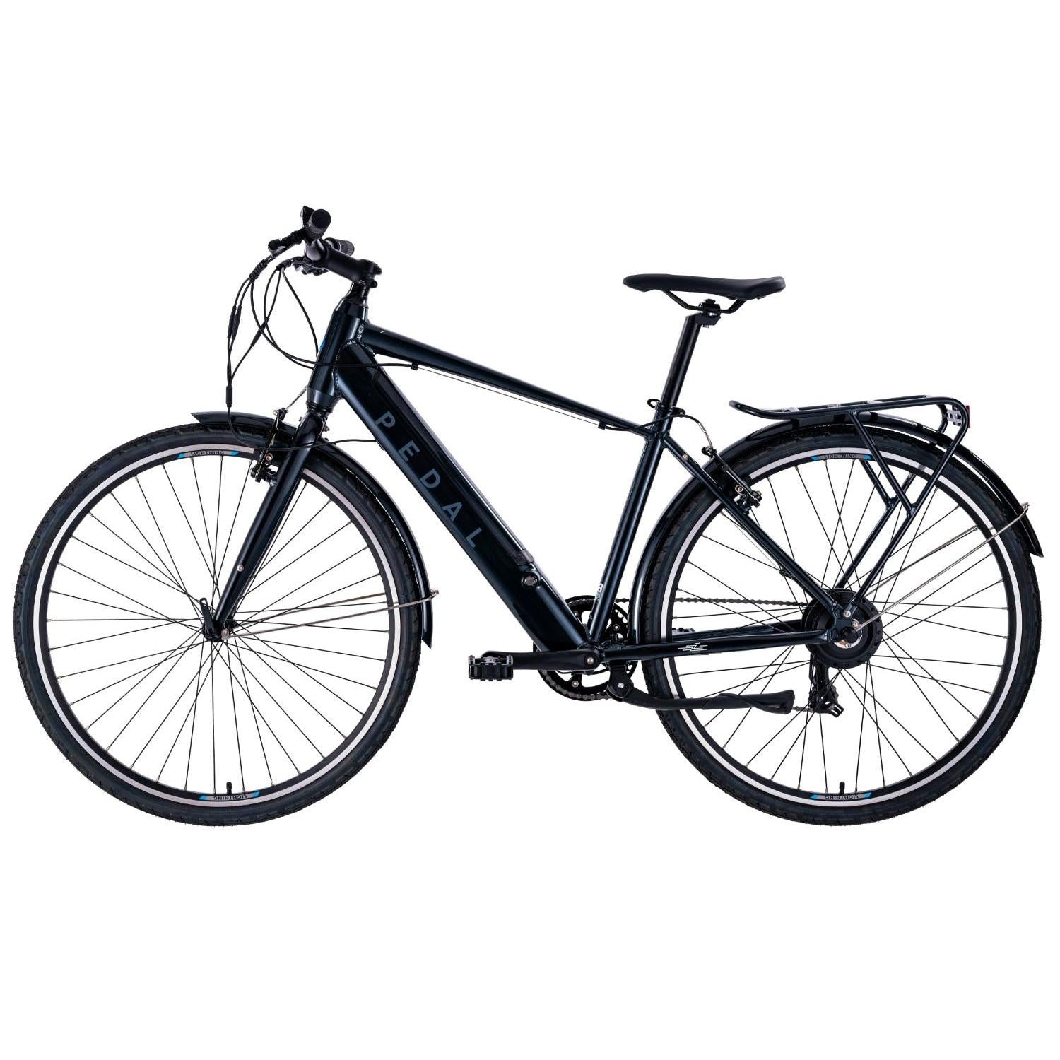 Pedal Lightning 700C Electric Hybrid Bike Black