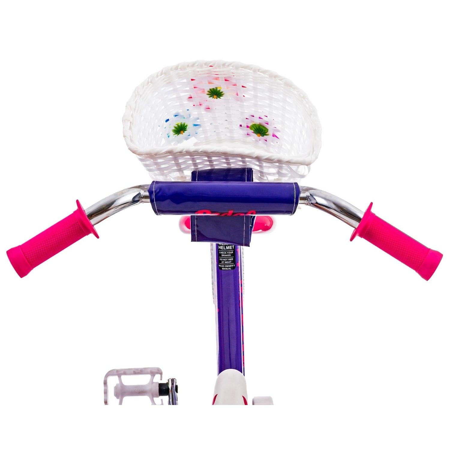 Pedal Sprout Steel Kids Bike Pink/Purple