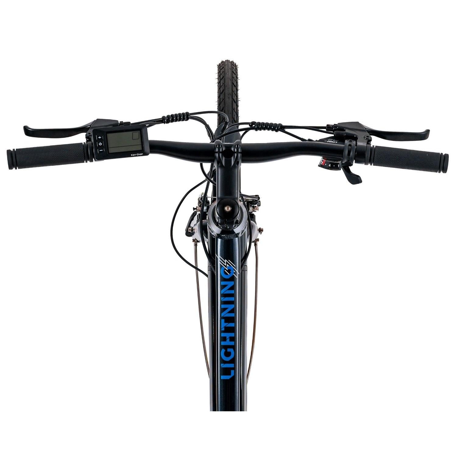 Pedal Lightning 700C Electric Hybrid Bike Black