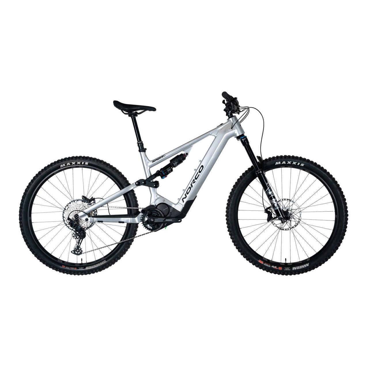 Norco Sight VLT A1 Electric Dual Suspension Mountain Bike Silver/Black