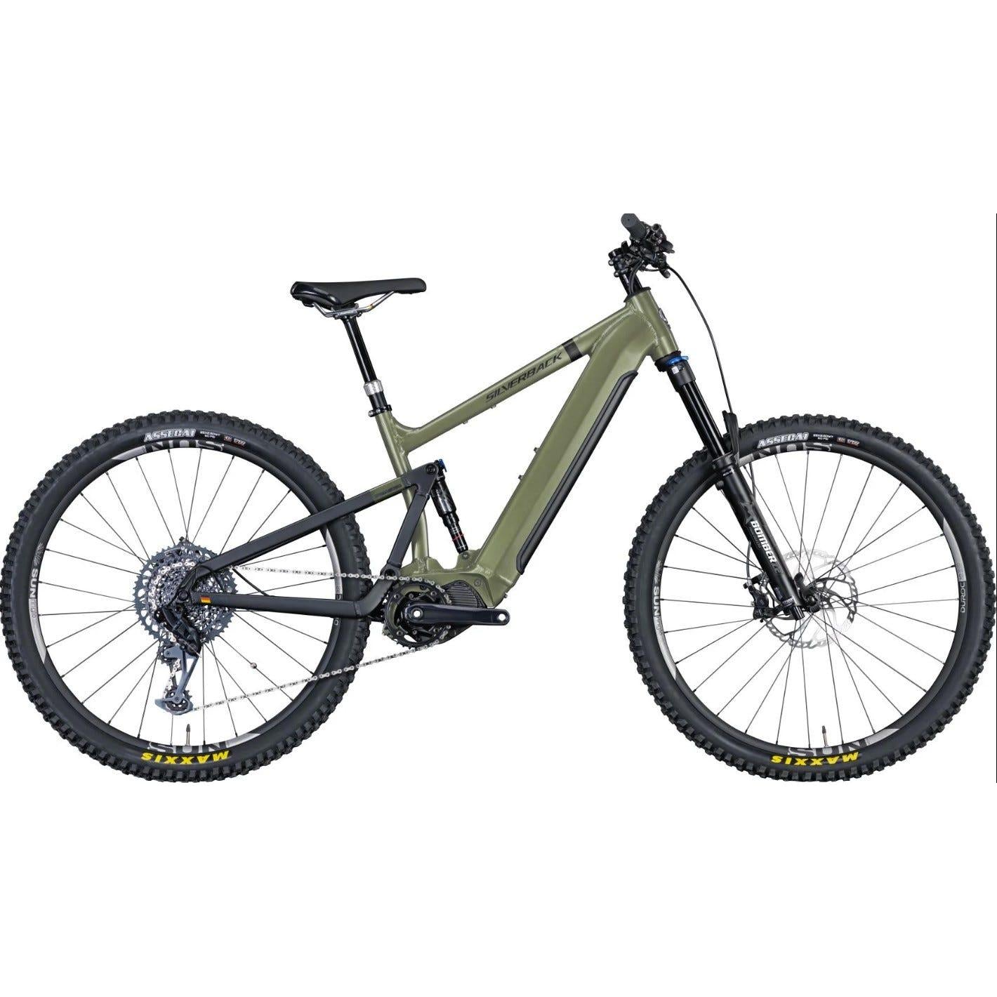 Silverback S-Electro AL2 Elite Electric Mountain Bike Khaki Green/Black