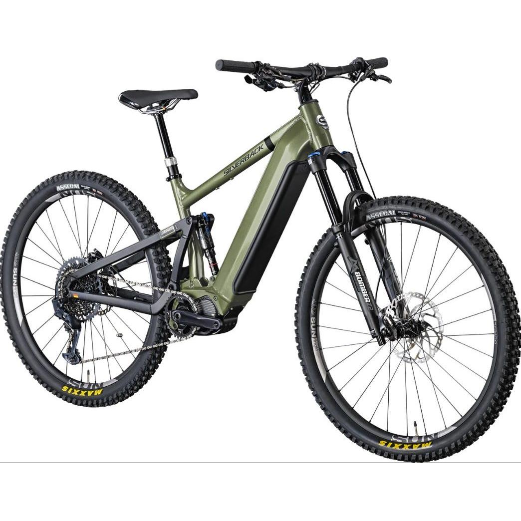 Silverback S-Electro AL2 Elite Electric Mountain Bike Khaki Green/Black